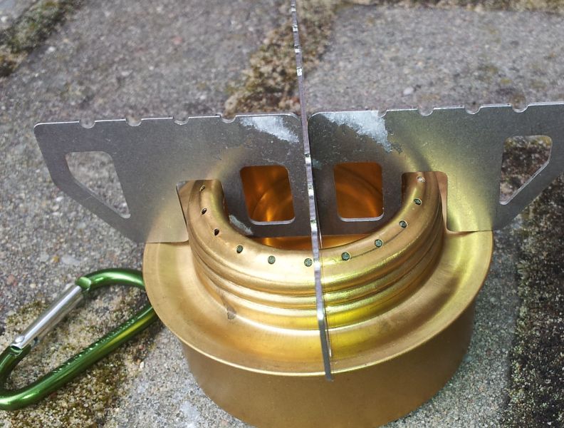 Folding stove - grate for spirit burner