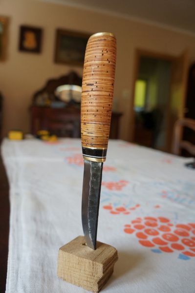 Buffalo horn - Crosshatch - 30x5 mm