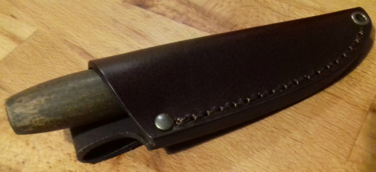 Bobtail 80 leather scabbard - for carving knives