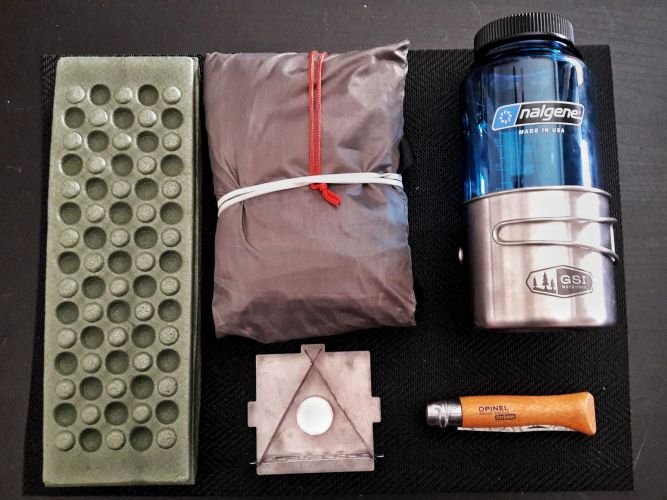 Nalgene Everyday 1L bottle and GSI Glacier mug set