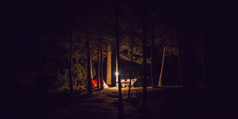 Camping in the woods. You can legally sleep in the woods.