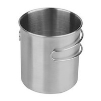Steel mug with folding handle - 0.8L - Mil-Tec