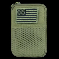 Condor EDC Pocket Pouch + US Flag Patch Organizer - Green OD - MA16-001