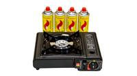 Tourist camping stove + 4 cartridges of gas