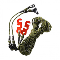 TigerWood - Reflective silk slings - green