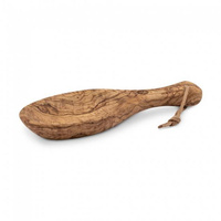 Plate - flat olive wood bowl 23 cm - Petromax - handmade