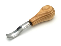 Short bent chisel - BeaverCraft P8a/14 - Palm-size short bent gouge. Sweep №8