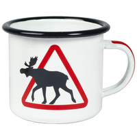 Enamel mug - Moose - Eagle Products