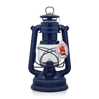 Oil lamp - Feuerhand Hurricane Lantern 276 - Blue
