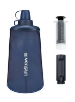 LifeStraw Peak Series Flex Squeeze Bottle 650ml Water Filter - Mountain Blue