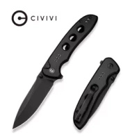 Civivi Hyperpulse Black Aluminum, Black Stonewashed 14C28N (C23087A-1)