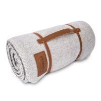 Sheep's wool blanket 150x200cm Petromax Smokey White