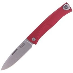 LionSteel Thrill Aluminum Red / Satin Blade Folding Knife (TL A RS)