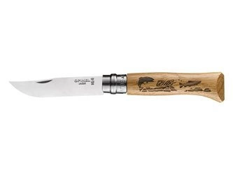 Opinel 8 Inox Animalia knife - Trout