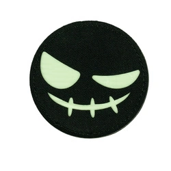 101INC - Luminous patch - Laser Cut Patch Face evil smiley glow