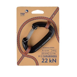 Ticket To The Moon - hammock carabiner set - 22kN - 2 pcs