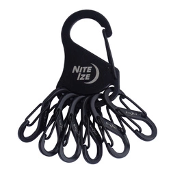 Nite Ize - S-Biner KeyRack Steel Carabiner - Black - KRS-03-01