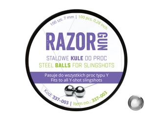 RazorGun - Slingshot balls 7 mm 100 pcs.