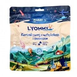 Lyommy - Freeze-dried food Chicken curry with a hint of coconut and pineapple 350 g