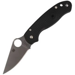 Spyderco Para 3 FRN Black Plain Folding Knife - C223PBK