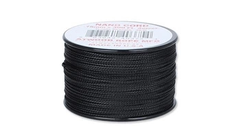 Atwood Rope - Nano Cord - 0.75mm - Black - Spool 91.5m