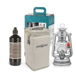 Feuerhand kerosene lamp - Gift set with fuel and bag - Zinc