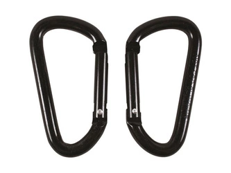BCB carabiner 8 mm - black - 2 pcs.