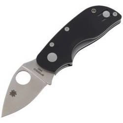 Spyderco Chicago G-10 Black Plain Folding Knife - C130GP