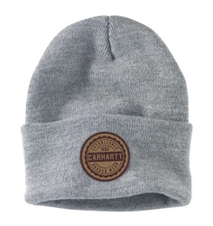 Carhartt Knit Rugged Wear Patch Beanie - Heather Grey