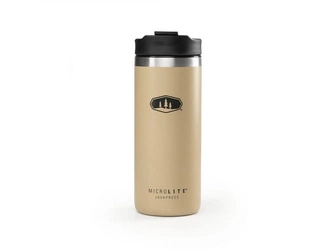 Travel Coffee Mug French Press GSI MICROLITE Javapress 444 ml - Sand