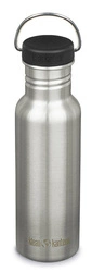 Klean Kanteen Classic Bottle (mit Wide Loop Cap) 532 ml Brushed Stainless