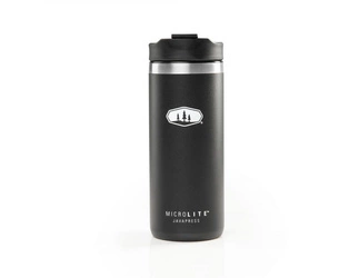 Travel Coffee Mug French Press GSI MICROLITE Javapress 444 ml - Black