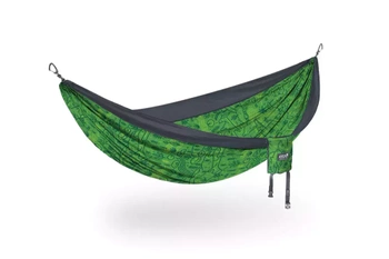 ENO DoubleNest PRINT Giving Back Hiking Hammock - Outside LNT/Charcoal