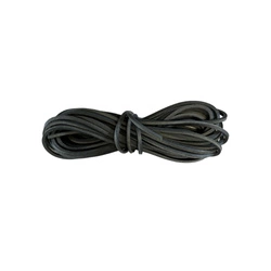 Leather thong thick 4x4 mm - 2 meters - black