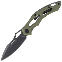 FoxEdge Sparrow G10 OD Green Stone Washed PVD Folding Knife by Denis Simonutti (FE-033)