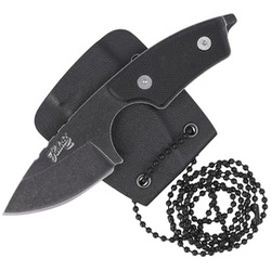 Herbertz Solingen Neck Knife Black G10, Stonewash (55041)