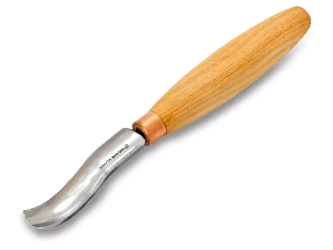 Curved chisel for carving kuxa - BeaverCraft K8a/14 - Compact Short bent Gouge. Sweep №8