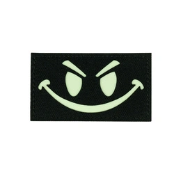 101INC - Luminous patch - Laser Cut Patch Evil Smiley glow in the dark