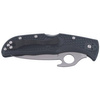 Spyderco Endela FRN Black Emerson Opener Plain Folding Knife (C243PGYW)