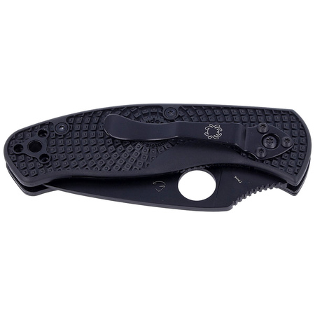 Spyderco Persistence Lightweight Black Blade Plain Folding Knife (C136PBBK)