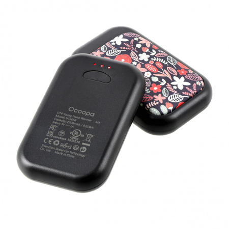 OcoopaFashion - UT4 Young 2-in-1 electronic hand warmer black with flowers