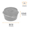 Petromax Dutch Oven FT1-T cast iron kettle - without feet