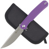 Sencut Scitus Purple G10, Gray Stonewashed D2 Folding Knife by Ostap Hel (S21042-2)