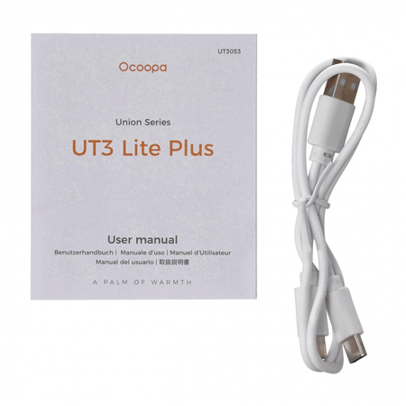 Ocoopa - UT3 Lite electronic hand warmer black with flowers