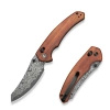 Civivi Sixgill Knife Guibourtia Wood, Damascus by Gavko Knives (C24050-DS1)