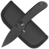 Civivi Qubit Black Aluminum, Black Stonewashed 14C28N Knife (C22030E-1)