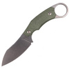 LionSteel H1 Karambit Canvas Green, Stone Washed Blade (H1 CVG) Knife