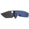 FOX Core Tanto Blue FRN Folding Knife, Black Top Shield N690Co by Jesper Voxnæs (FX-612 BLB)