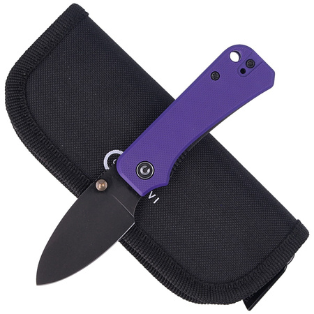 CIVIVI Baby Banter Purple G10, Black Stonewashed by Ben Petersen (C19068S-4) knife