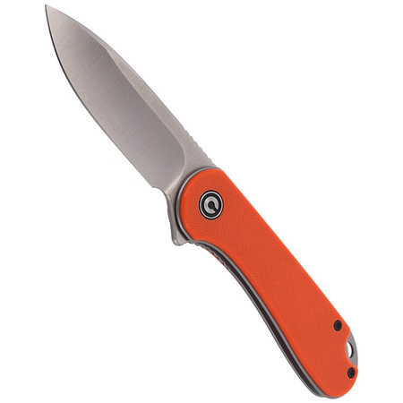 CIVIVI Elementum Flipper Orange G10 knife, Satin Finish (C907R)